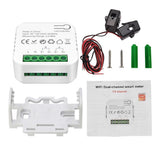 Smart Energy Meter TY Power Consumption Monitor with 2 80A CT Clamp Electricity Statistics Current V1294-YM0901-HS7028