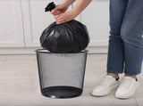 Mesh Round Wastebasket, 4Gal Large Capacity Trash Can, Wastepaper Basket for Bathroom, Kitchen, V1366-AZ2-W-23658