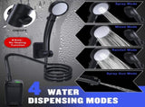 Portable Camping Shower 6000mAh Rechargeable Shower Pump With Smart LED Display 4 Spray Modes V1188-MS-313-0687