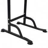 Centra Power Tower Pull Up Bar Dip Station Adjustable Home Gym 150kg Black SP1100-BK-AU