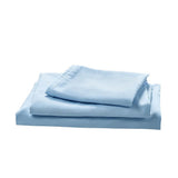 Microfiber Sheet Set 4 Piece Light Blue White Deep Pocket Bed Sheets Soft Breathable Easy Care V63-957871