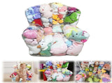 Clear Stuffed Animal Storage Bean Bag Chair Sofa Cover,Waterproof PVC Plush Toys Storage Creative V1192-AZ-W-28022