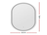 Embellir LED Wall Mirror With Light 50X75CM Bathroom Decor Oval Mirrors Vanity MM-E-WALL-OVAL-LED-5075