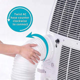 Portable Air Conditioner Window Kit Exhaust Hose Adaptor Pipe & Slide Plate V63-952621