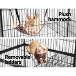 i.Pet Rabbit Cage 142cm Hutch 4 Level Bird Guinea Pig Ferret PET-FERRETCAGE-H140