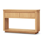 Rosemallow Console Hall Entry Table 119cm Parquet Top Solid Messmate Timber V315-VO-HIGH-06