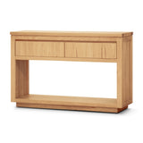 Rosemallow Console Hall Entry Table 119cm Parquet Top Solid Messmate Timber V315-VO-HIGH-06