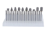 20 Pcs Double Cut Rotary Burr Set 1/8in Shank Tungsten Carbide with 2 Collets for Woodworking V1294-YM0901-3114250040911