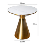 Golden Halo Round Side Table V264-TAB-730S-WHE-GD-1