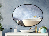 Wall Mirror Round Shaped Bathroom Makeup Small BS1015-S_NZ