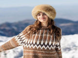 4 Pcs Women's Winter Faux Fur Bucket Hat, Fluffy Fuzzy Fisherman Mongolian Cap Beanie, Warm Hat for V1366-AZ2-W-11524