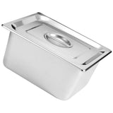 Multi Functional Stainless Steel Buffet Dish Container with Lid for Home and Commercial Use V1366-AZ2-W-17204
