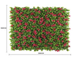 Luxury Flowering Pink Vertical Garden / Green Wall UV Resistant 1m X 1m V637-DP1009821
