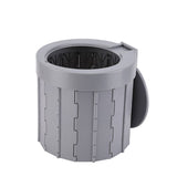 Premium Portable Toilet with Lid, Folding Car for Kids Adults Outdoor Travel Emergency Toilet for V1192-AZ-W-15225
