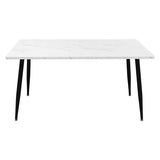 Levede Steel Dining Table 4-6 Seater 150cm CH1119-WH