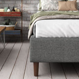 Bed Frame Mattress Foundation Queen V264-BFS-206F-DGR-QU-1