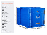 Insulated Food Pan Carrier, 90L Hot Box for Catering, Food Box Carrier with Double Buckles, Front V952-SPBWXLSLLDPE2ZZ3JV0