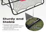 1m Football Rebounder Soccer Training Kickback Target Bounce Wall Detachable Metal Frame and PE V985-SPORTSREBOUNDER