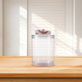 Clear Plastic Airtight Storage Jar with Reusable Lid, Coffee Canister, Cookie Container for Candy, V1366-AZ2-W-28600