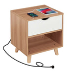 Casadiso Bedside Table with Integrated Powerboard & USB Ports（Casadiso Furud Pro V384-CANISMA6PNW