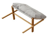 Foot Stool Foldable X Leg Modern Multifunctional Foot Rest with Soft Cushion for Living Room Bedroom V1294-YM0710-3116230019012