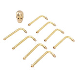 8 Holes Fountain Nozzles Brass Windmill Rotating Fountain Water Spray Head for Rockery Fish Pond V1294-YM0521-3111230049512