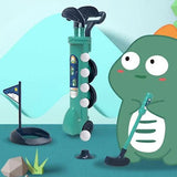 Set Kids Golf Toys Play Set with Golf Club 4 Balls Flag Practice Hole Putter Parent-Child V1237-ZY-203-3290