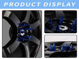 New 20PCS M12X1.5 Cap Spiked Extended Tuner 60mm Aluminum Wheels Rims Lug Nuts Chrome Nuts V1192-AZ-W-3876