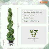 Artificial Topiaries Boxwood Trees, 10cm Tall Faux Topiary Plant Outdoor, All-year Green V952-HYMRGXJS48YCSVDL7V0