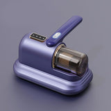 Blue-violet Wireless Mite Vacuum Cleaner with UV Light - High Suction Handheld Bed Dust Mite Remover V888-ELOSUNG51230
