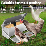 10KG 12.5L Garden Farm Automatic Food Storage Box Stand Chicken Feeder Poultry V465-V51006