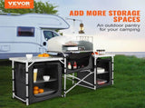 Camping Kitchen Table, Folding Outdoor Cooking Table with Storage Carrying Bag, Aluminum Cook V952-DFBKYDCFHSHSBD243V0