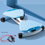 Blue Split Leg & Waist Twister Board - Core Abdominal Trainer with Resistance Bands for Home Fitness V888-ELOSUNG36520