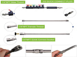 9 Pack Pressure Washer Extension Wand Upgrade Power Washer Lance with 6 Nozzle Tips, 30&deg,90&deg,120&deg V1258-DP02-C-155