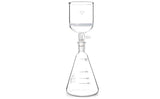 Borosilicate Glass 500ml Buchner Filtering Funnel and 1000 mL Erlenmeyer Flask, with Standard 24/40 V1258-DP02-C-2143