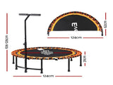 Everfit 48inch Fitness Foldable Trampoline Jumping Rebounder Home Gym Handrail TRAMPO-D-FOLD48-R-OR