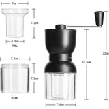 Manual Coffee Grinder - Adjustable Ceramic Burr Grinder for Drip & Espresso Coffee V1263-JX-4463