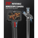 Two-Way Articulating Borescope with Light, 0.25in Slim Probe, Industrial Endoscope Inspection V413-KBA02