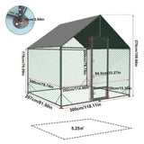 Large Chicken Coop Hen House 276x207x300cm Cage Enclosure V178-66930