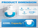 15oz 420ml Toucess Foaming Soap Dispenser Wall Mount 4 Levels Adjustable V1263-JX-7988