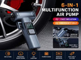 6-in-1 Portable Multifunctional Wireless Car Air Pump Portable Smart Digital Tyre Inflator with V888-ELOSUNG52355