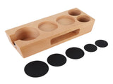 Wood Coffee Filter Tamper Holder Wooden Coffee Tamper Mat Stand for Home Cafe Restaurant Hotel V1294-YM0521-3118230076011