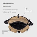 Khaki Ultra-Light Men's Crossbody Bag - PU Water-Resistant Sling Bag with Multi-Compartment Storage, V888-ELOSUNG56148-3