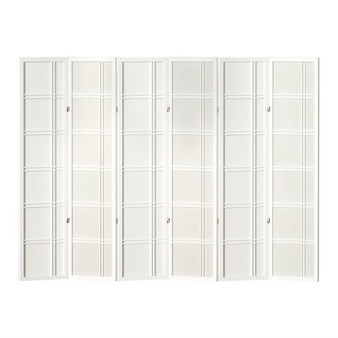 Artiss 6 Panel Room Divider Screen 265x179cm Nova White RD-7001-6P-WH