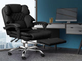 Levede Gaming Chair Office Computer Black Footrest OF1037-BK