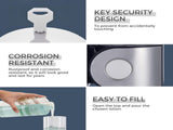 Wall-Mounted Soap Dispenser - 500ml - Stainless Steel - Shampoo Dispenser - Large Capacity V1188-MS101-01406-1