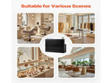 Reception Desk, 1400 x 800 x 1200 mm L-Shaped Front Counter Table, Office Reception Counter with V952-YBQTLX1CDCCJ185MFV0