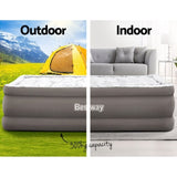 Bestway Air Mattress Queen Inflatable Bed 56cm Airbed Grey BW-BED-Q-56-6713E