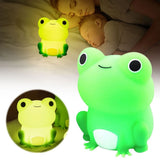 Home Lighting Dimmable Frog Night Light for Kids Silicone Lamp USB Charging Multi Mode Dimmable V1370-AZ4-19326