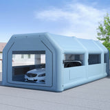 Giantz Inflatable Spray Booth 8.5X4.6M Car Paint Tent Filter System 2 Blowers SPRAY-BOOTH-8.5X4.6-BL-ABC